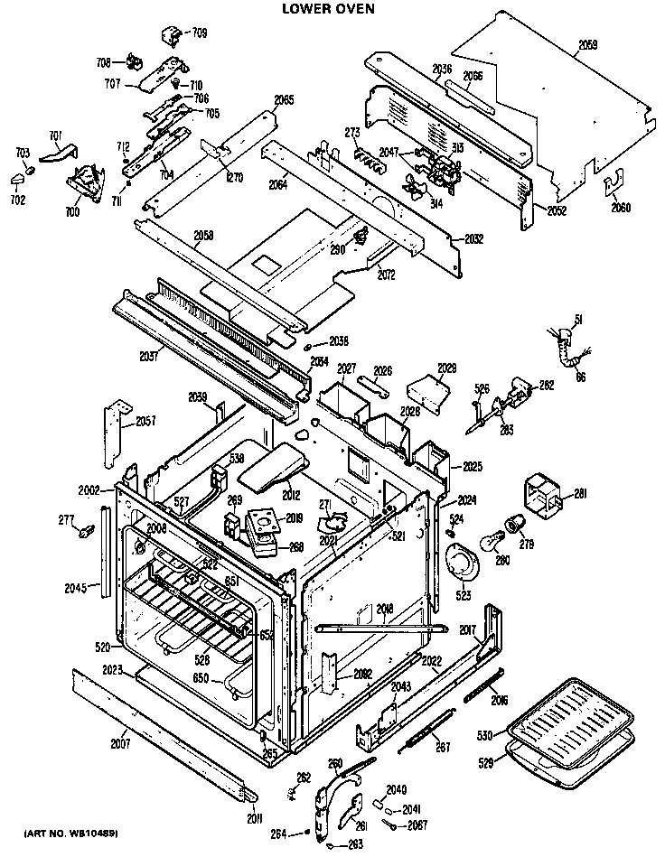 Lower oven