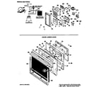 Hotpoint RK962G*K1 door lower oven diagram