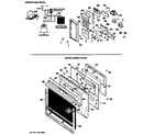 Hotpoint RK962G*K2 door lower oven diagram