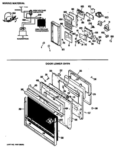 Door lower oven