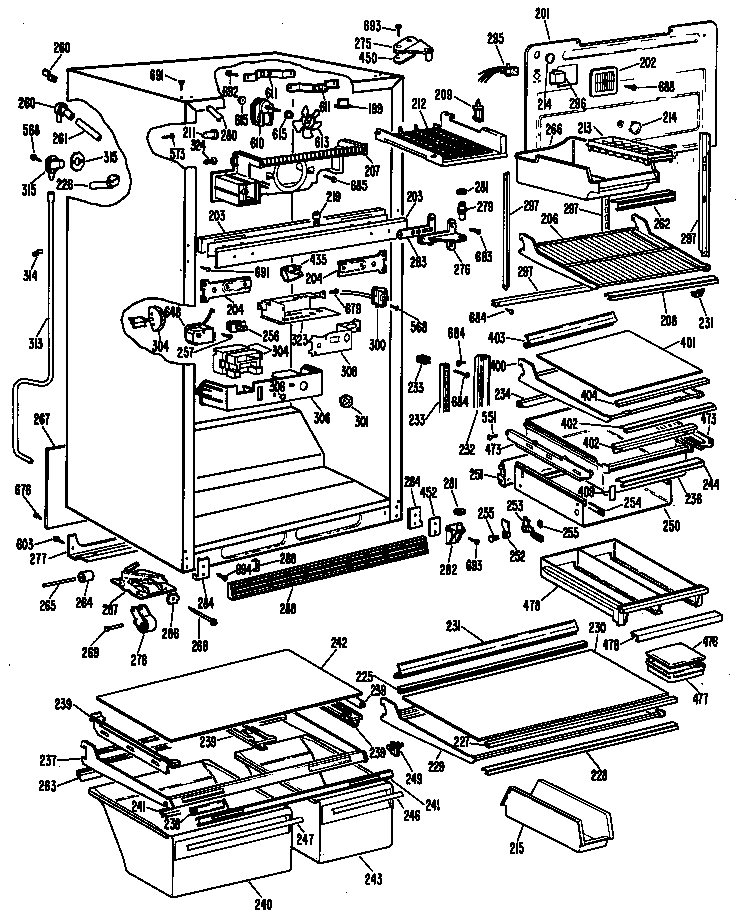 CABINET/SHELVES