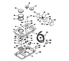 Hotpoint PR630K1 cooktop assembly diagram