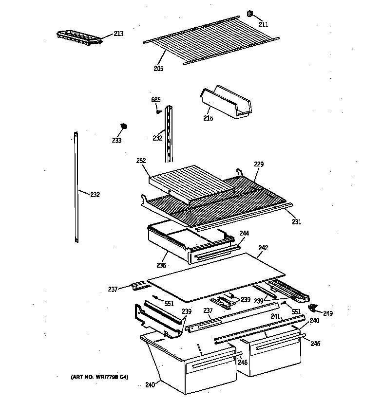 Shelf parts