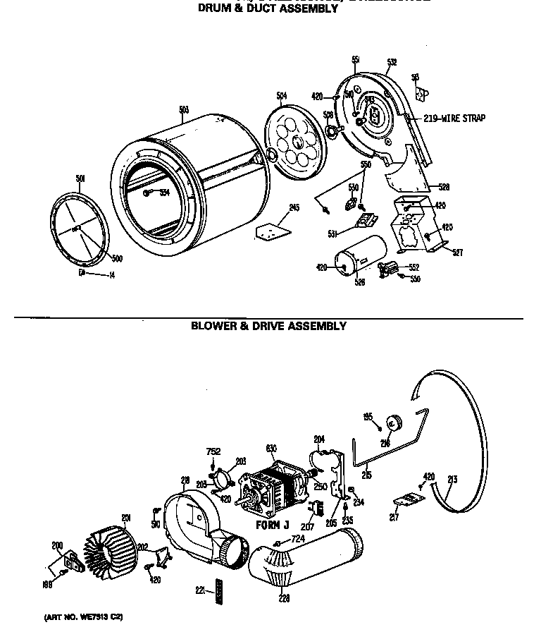 Blower & drive assembly