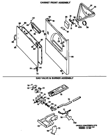 Gas valve & burner assembly