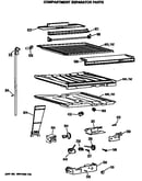 Compartment separator parts
