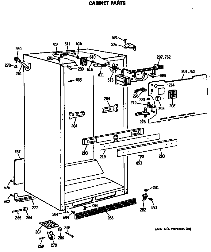 Cabinet parts
