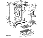 GE MTX16BYSFRAD cabinet diagram