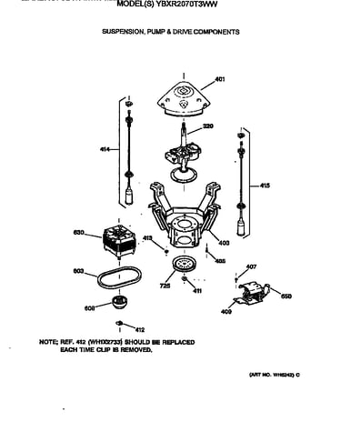 Suspension, pump & drive components