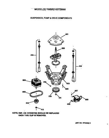 Suspension, pump & drive components