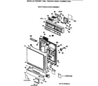 GE PSD330Y-70WW escutcheon & door assembly diagram