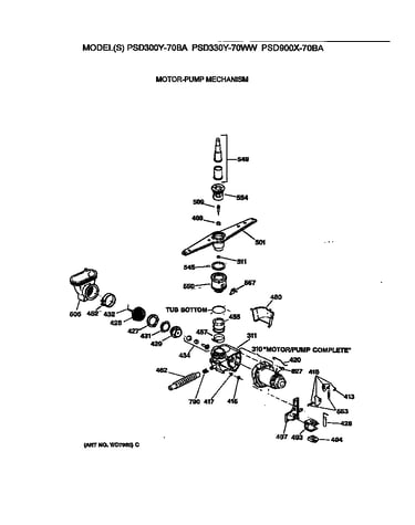 Motor-pump mechanism