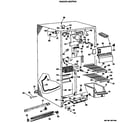 GE MSX22GLB freezer section diagram