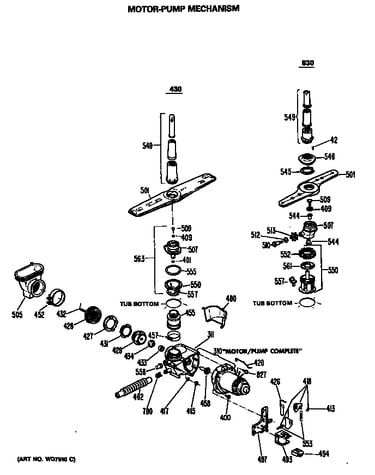 Motor-pump mechanism