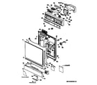 GE PSD430S-55WW door diagram