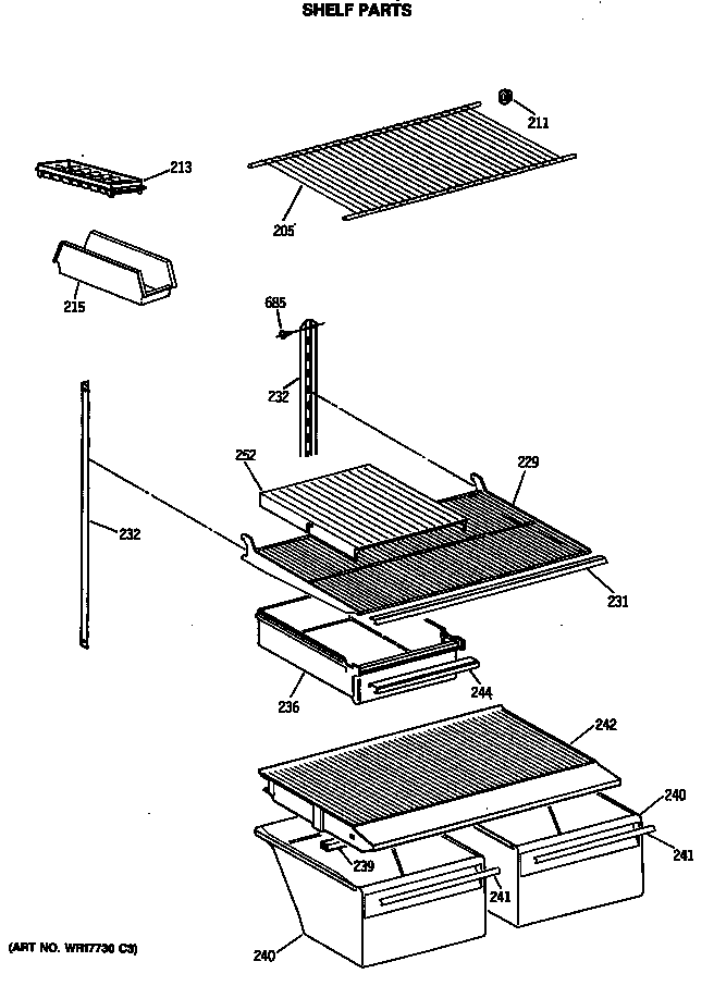 Shelf parts