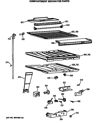 Cmpartment separator parts