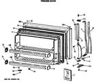 GE MTX18GISERAD freezer door diagram