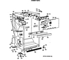 GE MTX18GASERAD cabinet parts diagram