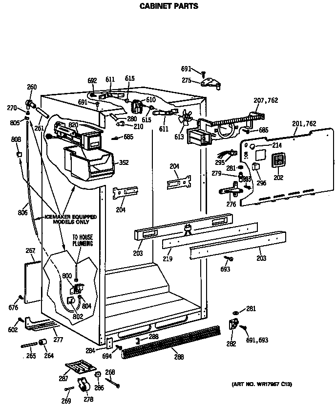 Cabinet parts