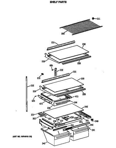 Shelf parts