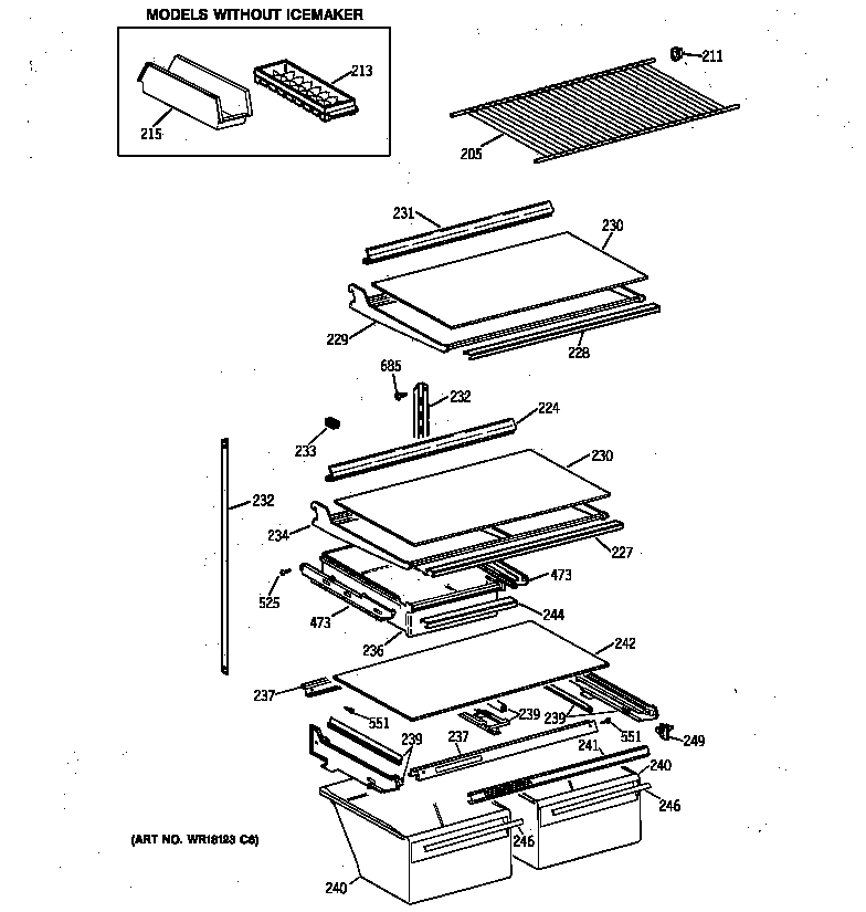 Shelf parts