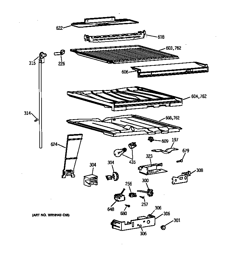 COMPARTMENT SEPARATOR PARTS