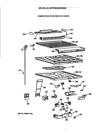 Compartment separator parts