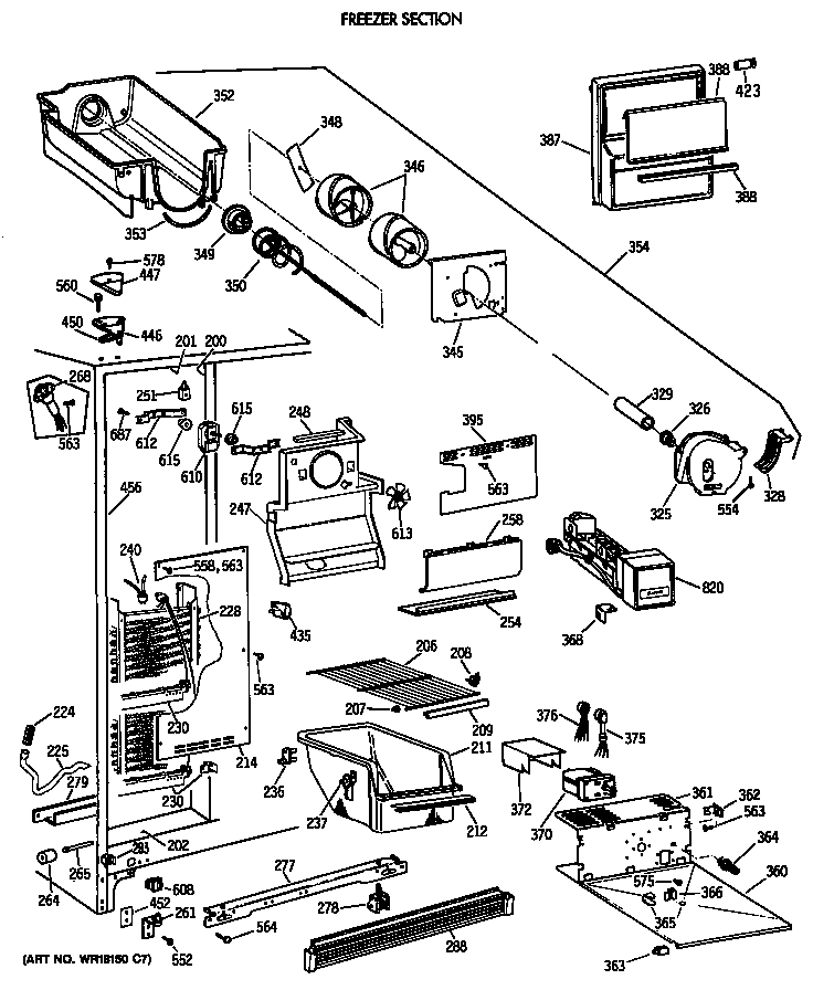Freezer section