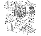 Hotpoint RS734GP3WH oven assembly diagram