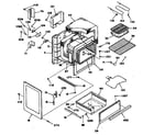 GE 22388W0 oven assembly diagram