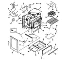 GE L3B150GL0 oven assembly diagram