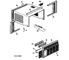 GE YVS08FAC1 cabinet/grille diagram