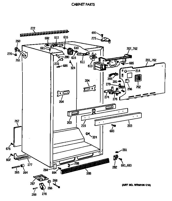 Cabinet parts