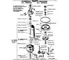 GE WWA8340VCL transmission - complete breakdown diagram