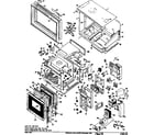 GE JHP65G*02 oven assembly diagram