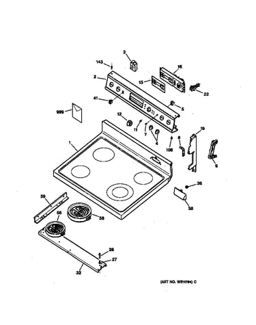 Control panel & cooktop