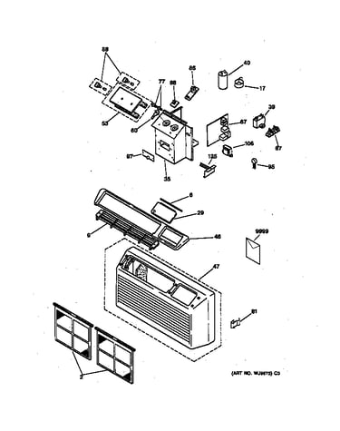 Controls & grill assembly