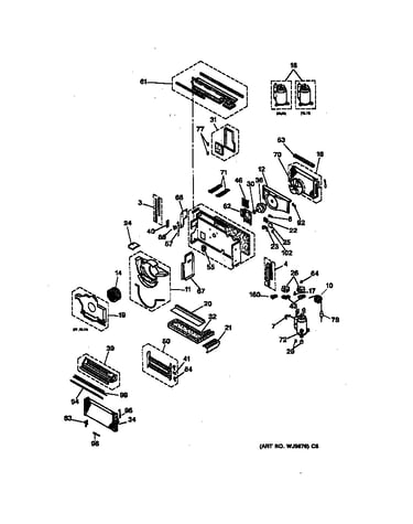 Motor, compressor & system components