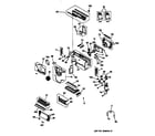 GE AZ31H06D3CV6 motor, compressor & system components diagram