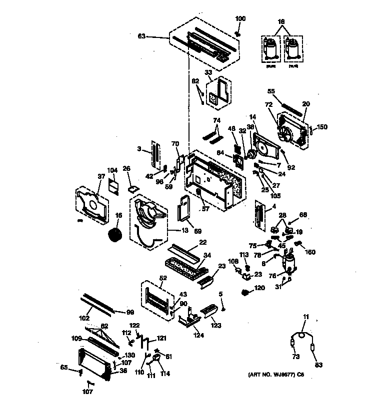 Motor, compressor & system components