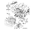 GE JE1660GA02 microwave assembly diagram