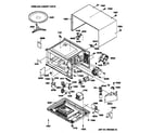 GE JE1240GW02 oven & cabinet parts diagram