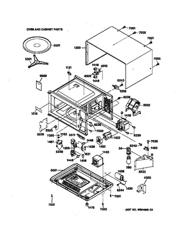 Oven & cabinet parts