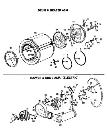 Blower & drive asm. (electric)