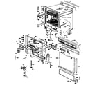 GE GSD400W-02BK door/tub diagram