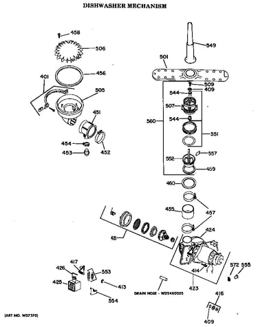 Dishwasher mechanism