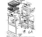 GE GSD2500-02 door/tub/racks diagram