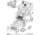 GE JBS16*06 range assembly diagram