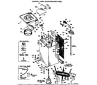 GE WWA8344VCL cabinet and suspension asm. diagram